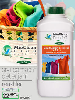 Mioclean Renkliler için Sıvı Çamaşır Deterjanı 1000 ML
